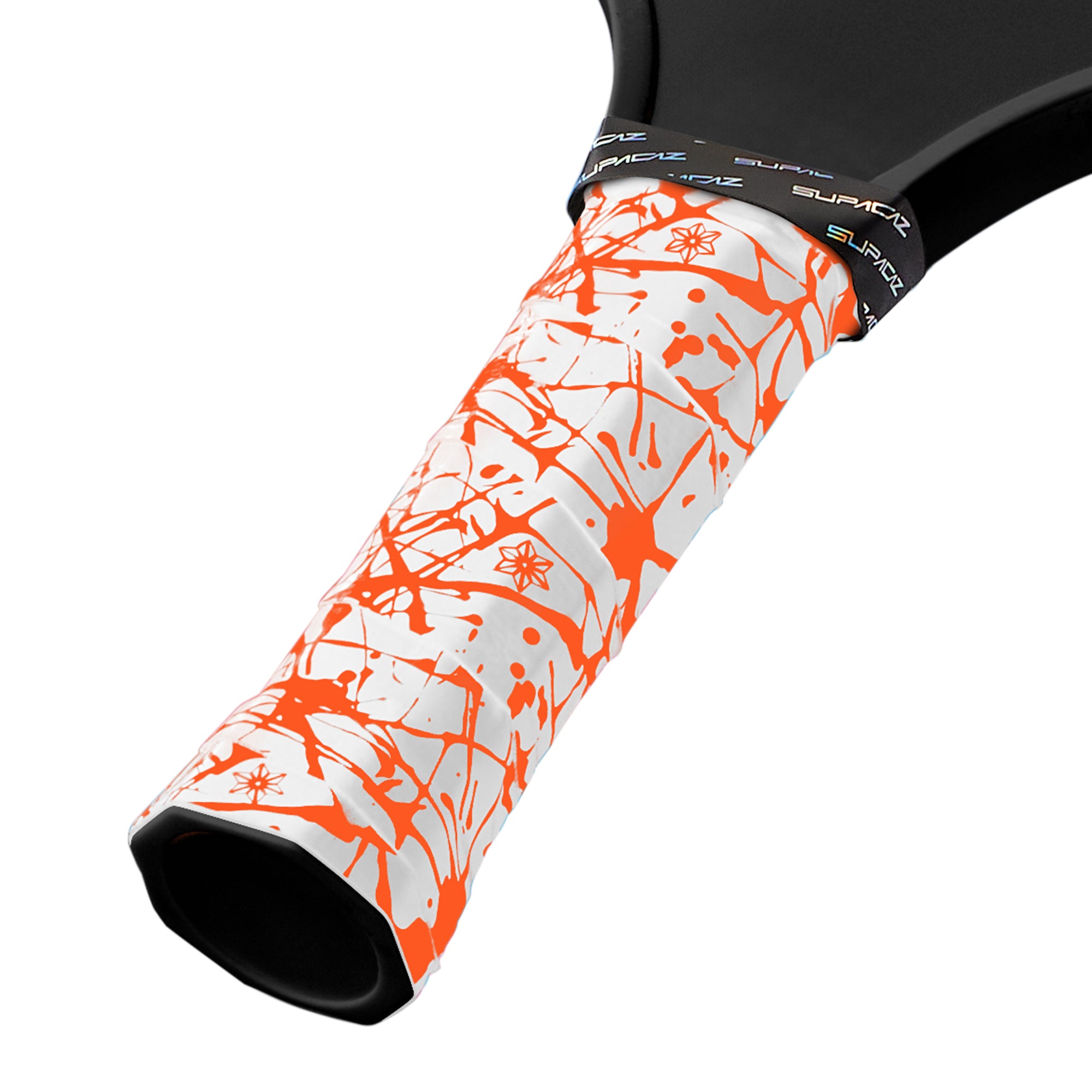 Supacaz Super Sticky Kush - Pickleball - Splat - Neon Orange