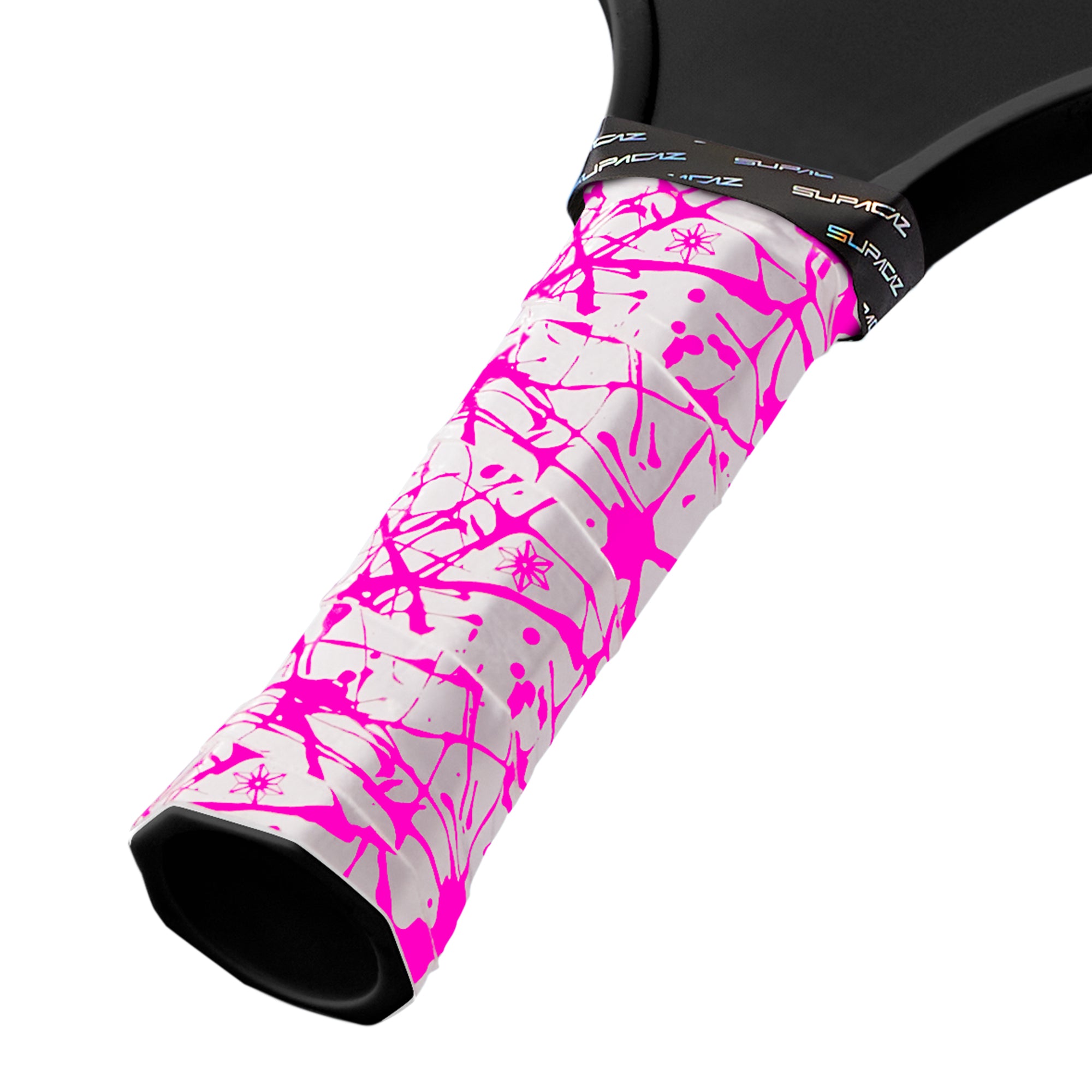 Supacaz Super Sticky Kush - Pickleball - Splat - Neon Pink