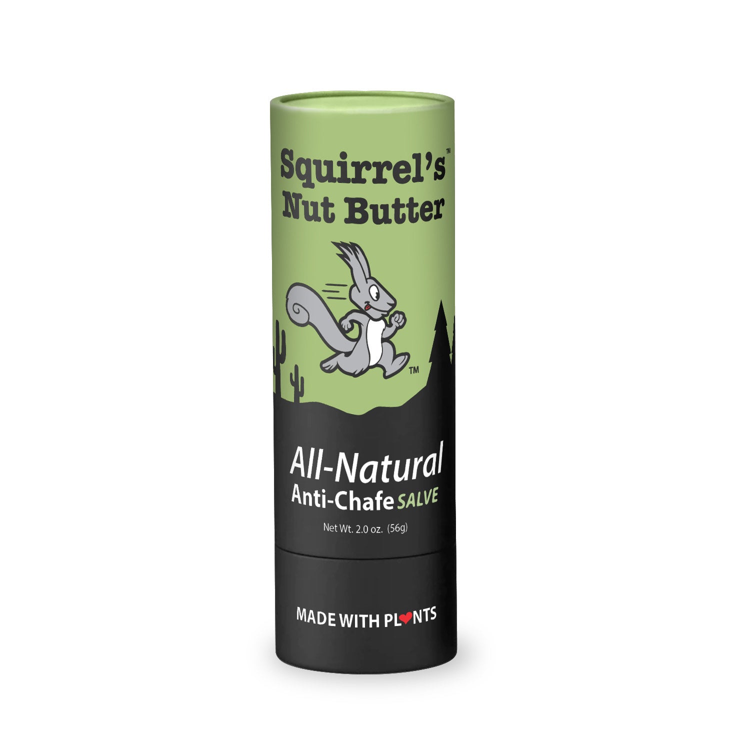 Squirrel's Nut Butter Anti Chafe Compostable Tube