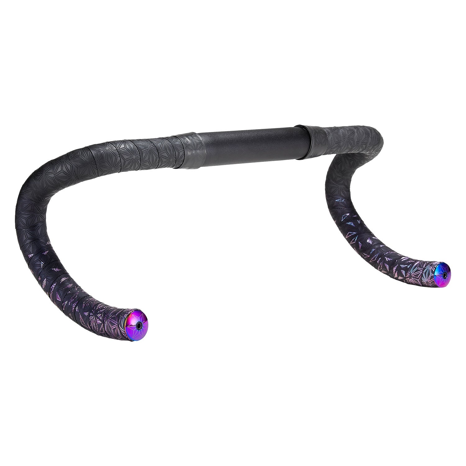 Supacaz Super Sticky Kush - Star Fade - Oil Slick + Oil Slick Plugs
