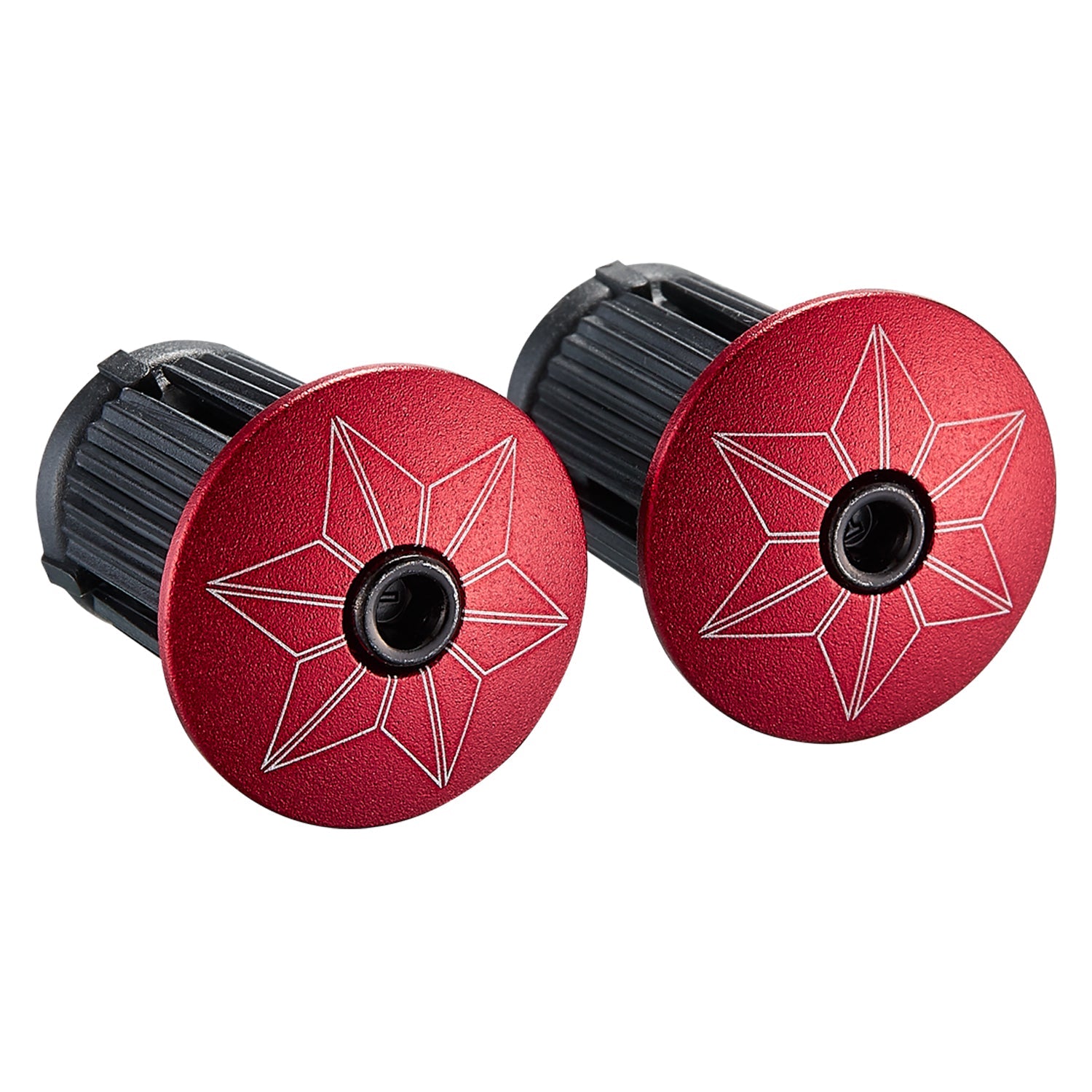 Supacaz Prizmatik - Red + Ano Red Plugs