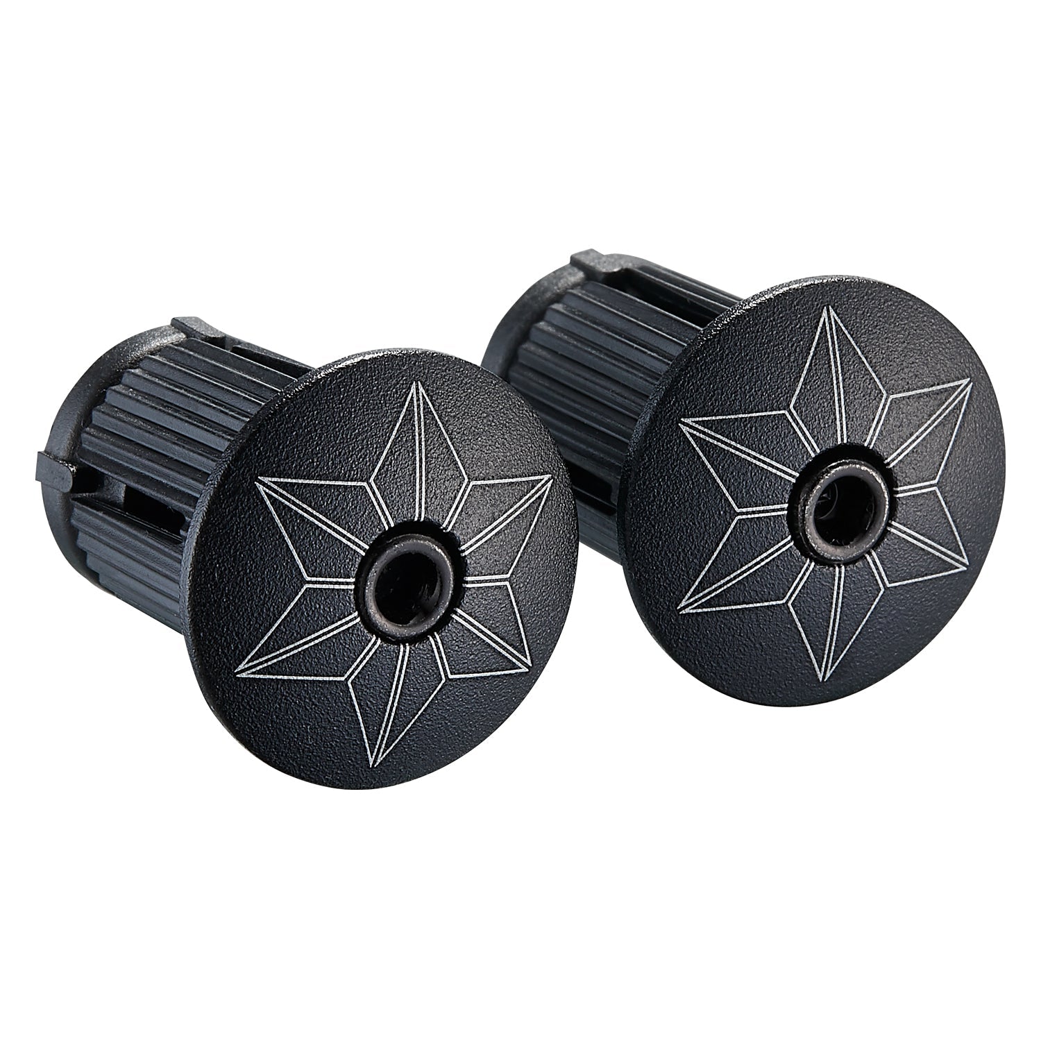 Supacaz Super Sticky Kush Gravel - Black + Ano Black Plugs