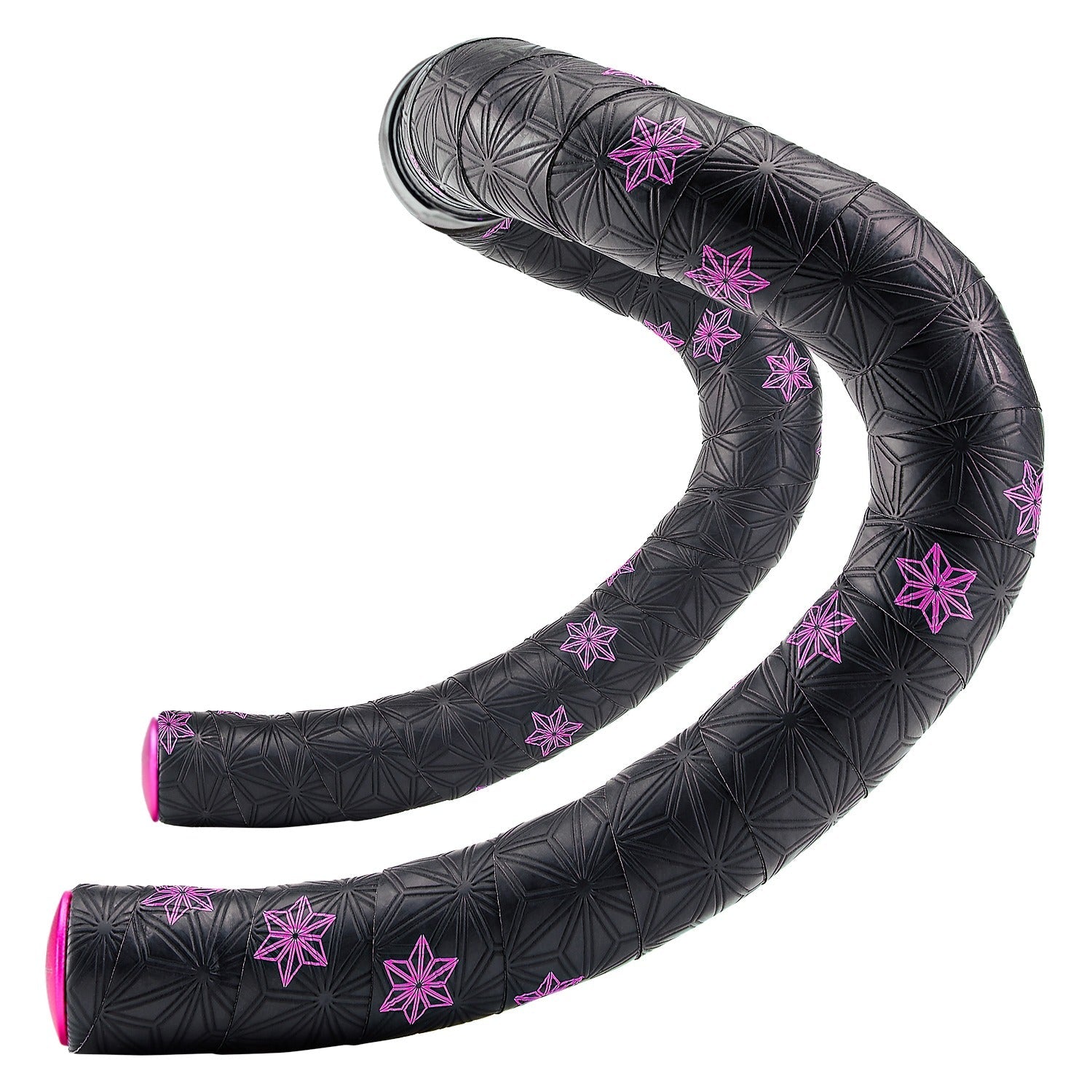 Supacaz Super Sticky Kush - Galaxy - Neon Pink + Ano Pink Plugs