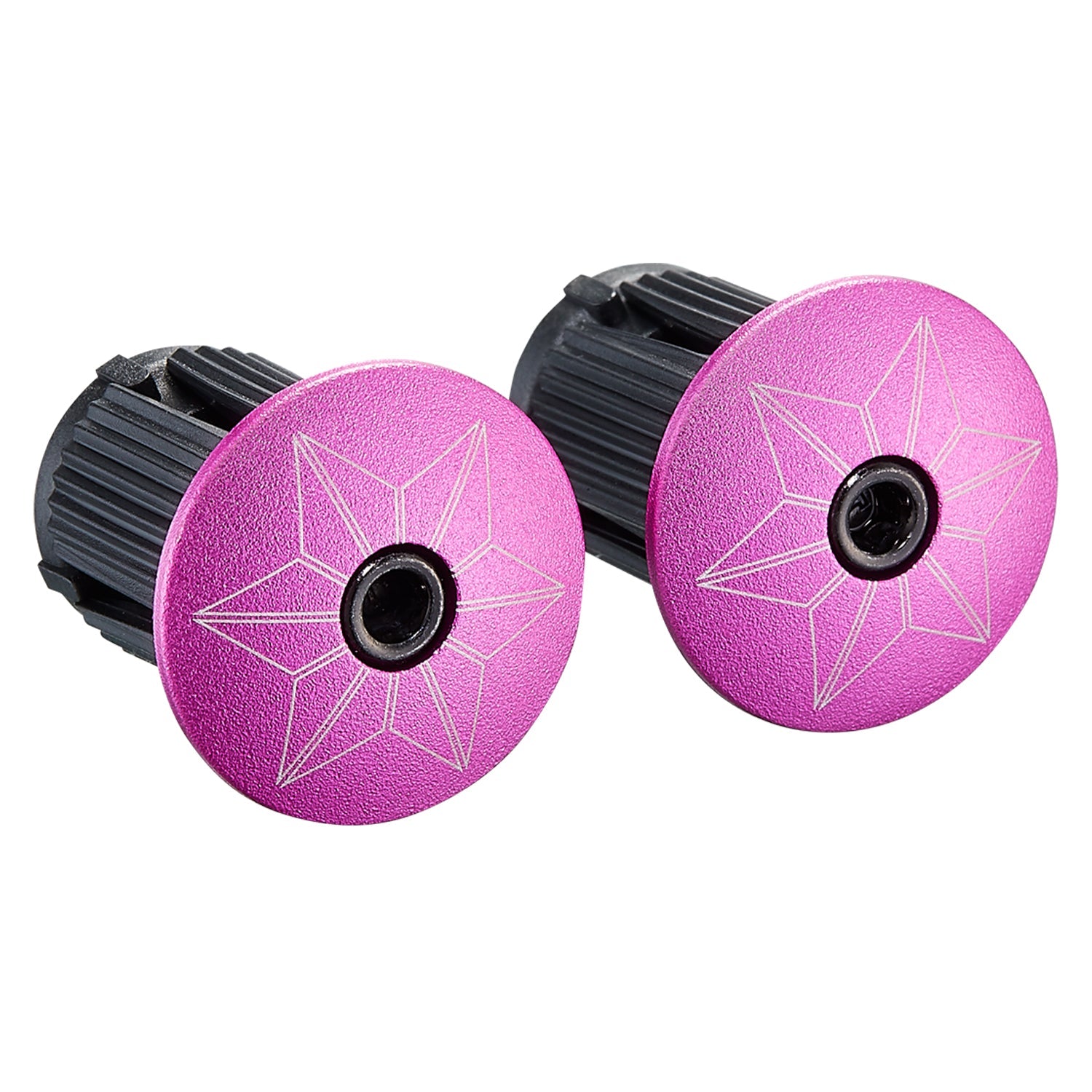 Supacaz Super Sticky Kush - Galaxy - Neon Pink + Ano Pink Plugs